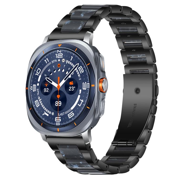xDfind 三珠金屬樹脂錶帶，適用於三星 Galaxy Watch Ultra/Ultra 2025，適用於三星 Galaxy Watch8 / 8 Classic，適用於三星 Galaxy Watch 7 / 6 / 5 / FE