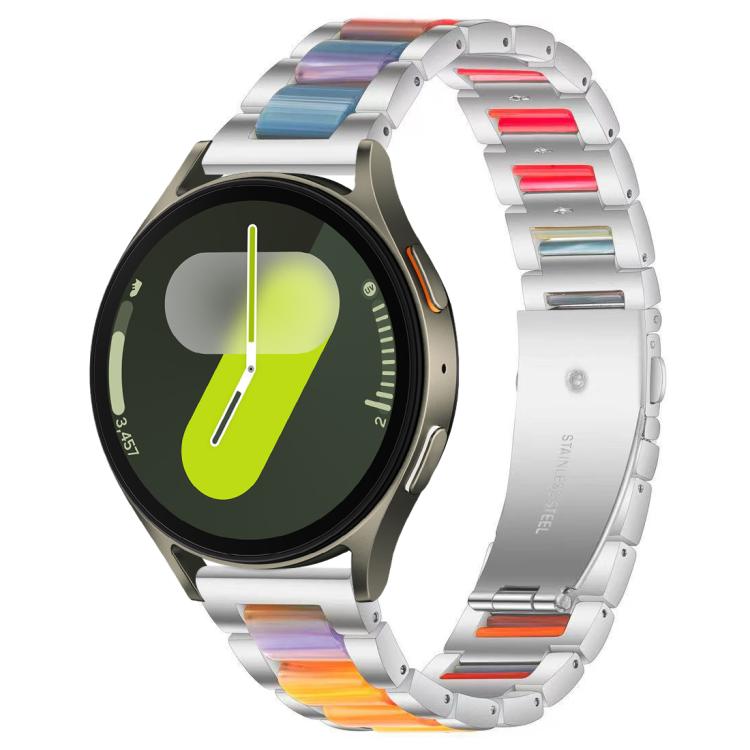 xDfind 三珠金屬樹脂錶帶，適用於三星 Galaxy Watch Ultra/Ultra 2025，適用於三星 Galaxy Watch8 / 8 Classic，適用於三星 Galaxy Watch 7 / 6 / 5 / FE