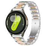 xDfind 三珠金屬樹脂錶帶，適用於三星 Galaxy Watch Ultra/Ultra 2025，適用於三星 Galaxy Watch8 / 8 Classic，適用於三星 Galaxy Watch 7 / 6 / 5 / FE