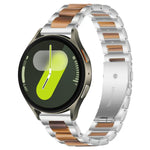 xDfind 三珠金屬樹脂錶帶，適用於三星 Galaxy Watch Ultra/Ultra 2025，適用於三星 Galaxy Watch8 / 8 Classic，適用於三星 Galaxy Watch 7 / 6 / 5 / FE