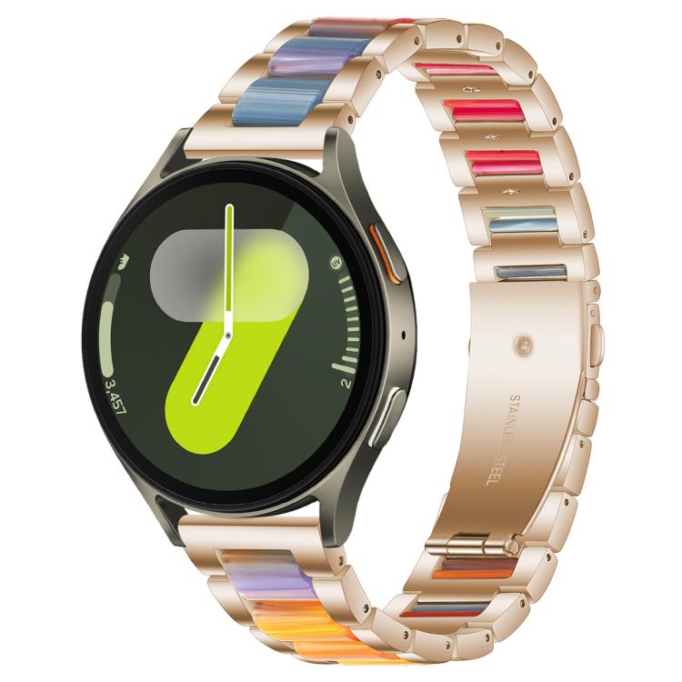 xDfind 三珠金屬樹脂錶帶，適用於三星 Galaxy Watch Ultra/Ultra 2025，適用於三星 Galaxy Watch8 / 8 Classic，適用於三星 Galaxy Watch 7 / 6 / 5 / FE