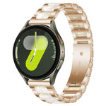 xDfind 三珠金屬樹脂錶帶，適用於三星 Galaxy Watch Ultra/Ultra 2025，適用於三星 Galaxy Watch8 / 8 Classic，適用於三星 Galaxy Watch 7 / 6 / 5 / FE