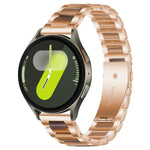 xDfind 三珠金屬樹脂錶帶，適用於三星 Galaxy Watch Ultra/Ultra 2025，適用於三星 Galaxy Watch8 / 8 Classic，適用於三星 Galaxy Watch 7 / 6 / 5 / FE