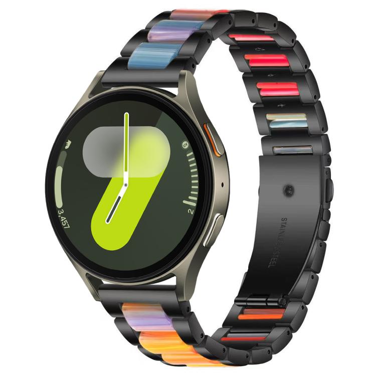 xDfind 三珠金屬樹脂錶帶，適用於三星 Galaxy Watch Ultra/Ultra 2025，適用於三星 Galaxy Watch8 / 8 Classic，適用於三星 Galaxy Watch 7 / 6 / 5 / FE