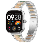 xDfind Three Beads Metal Resin Watch Band, For Redmi Watch6/5/4/Xiaomi Band 9 Pro/8 Pro, For Xiaomi Smart Band 10 / 9 / 8, For Redmi Watch 3