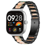 xDfind Three Beads Metal Resin Watch Band, For Redmi Watch6/5/4/Xiaomi Band 9 Pro/8 Pro, For Xiaomi Smart Band 10 / 9 / 8, For Redmi Watch 3