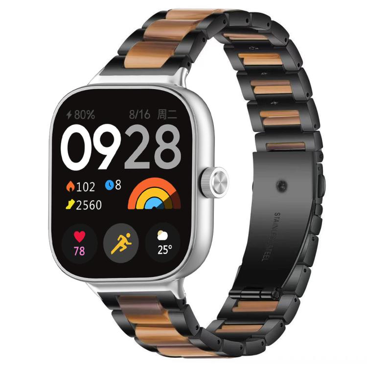 xDfind Three Beads Metal Resin Watch Band, For Redmi Watch6/5/4/Xiaomi Band 9 Pro/8 Pro, For Xiaomi Smart Band 10 / 9 / 8, For Redmi Watch 3