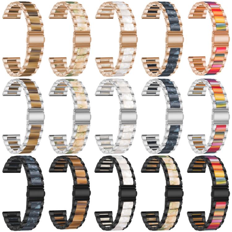 xDfind Three Beads Metal Resin Watch Band, For Redmi Watch6/5/4/Xiaomi Band 9 Pro/8 Pro, For Xiaomi Smart Band 10 / 9 / 8, For Redmi Watch 3