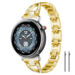 xDfind X-Shaped Single Row Diamond Metal Watch Band, 22mm, 20mm, 18mm