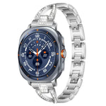 xDfind X型單排鑽石金屬錶帶，適用於 Samsung Galaxy Watch Ultra/Ultra 2025，Samsung Galaxy Watch8 / 8 Classic，Samsung Galaxy Watch 7 / 6 / 5 / FE