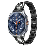 xDfind X型單排鑽石金屬錶帶，適用於 Samsung Galaxy Watch Ultra/Ultra 2025，Samsung Galaxy Watch8 / 8 Classic，Samsung Galaxy Watch 7 / 6 / 5 / FE