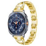 xDfind X型單排鑽石金屬錶帶，適用於 Samsung Galaxy Watch Ultra/Ultra 2025，Samsung Galaxy Watch8 / 8 Classic，Samsung Galaxy Watch 7 / 6 / 5 / FE