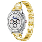 xDfind X型單排鑽石金屬錶帶，適用於 Samsung Galaxy Watch Ultra/Ultra 2025，Samsung Galaxy Watch8 / 8 Classic，Samsung Galaxy Watch 7 / 6 / 5 / FE