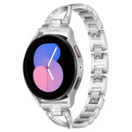 xDfind X型單排鑽石金屬錶帶，適用於 Samsung Galaxy Watch Ultra/Ultra 2025，Samsung Galaxy Watch8 / 8 Classic，Samsung Galaxy Watch 7 / 6 / 5 / FE