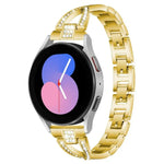 xDfind X型單排鑽石金屬錶帶，適用於 Samsung Galaxy Watch Ultra/Ultra 2025，Samsung Galaxy Watch8 / 8 Classic，Samsung Galaxy Watch 7 / 6 / 5 / FE