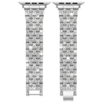 xDfind 五珠全鑽金屬錶帶，適用於 Apple Watch 42 / 44 / 45 / 46 / 49mm，適用於 Apple Watch 38 / 40 / 41 / S10 42mm