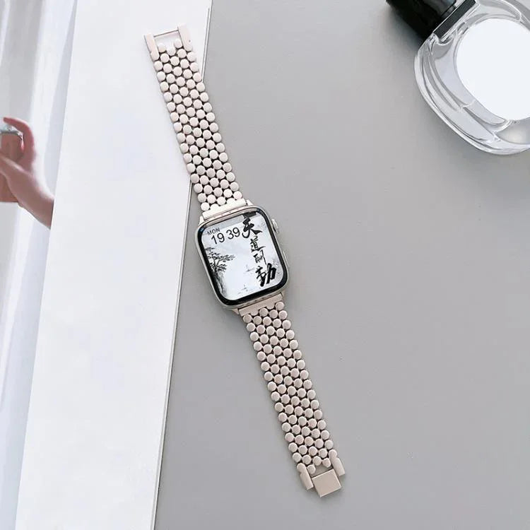xDfind 魚鱗紋理金屬錶帶，適用於 Apple Watch 42 / 44 / 45 / 46 / 49mm，適用於 Apple Watch 38 / 40 / 41 / S11 42mm