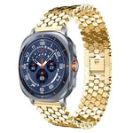 xDfind 魚鱗紋理金屬錶帶，適用於 Samsung Galaxy Watch Ultra/Ultra 2025，Samsung Galaxy Watch8 / 8 Classic，Samsung Galaxy Watch7 / FE / 6 / 5 / 4，Samsung Galaxy Fit3