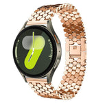 xDfind 魚鱗紋理金屬錶帶，適用於 Samsung Galaxy Watch Ultra/Ultra 2025，Samsung Galaxy Watch8 / 8 Classic，Samsung Galaxy Watch7 / FE / 6 / 5 / 4，Samsung Galaxy Fit3