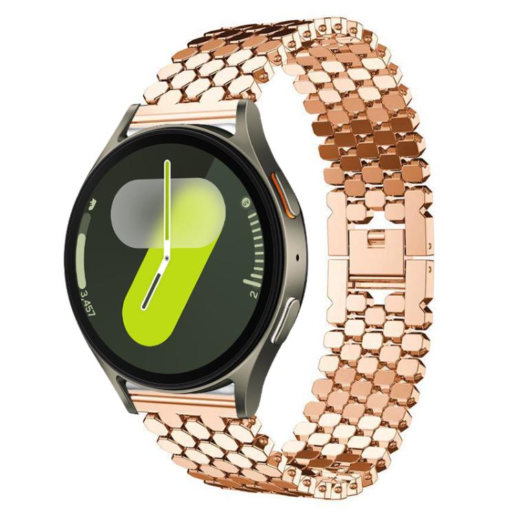 xDfind 魚鱗紋理金屬錶帶，適用於 Samsung Galaxy Watch Ultra/Ultra 2025，Samsung Galaxy Watch8 / 8 Classic，Samsung Galaxy Watch7 / FE / 6 / 5 / 4，Samsung Galaxy Fit3