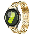xDfind 魚鱗紋理金屬錶帶，適用於 Samsung Galaxy Watch Ultra/Ultra 2025，Samsung Galaxy Watch8 / 8 Classic，Samsung Galaxy Watch7 / FE / 6 / 5 / 4，Samsung Galaxy Fit3
