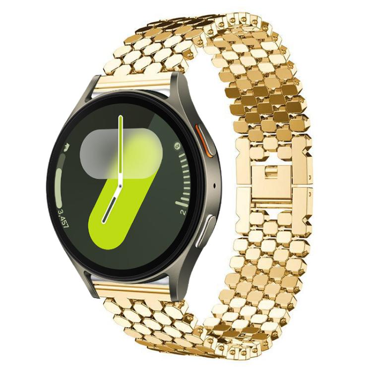 xDfind 魚鱗紋理金屬錶帶，適用於 Samsung Galaxy Watch Ultra/Ultra 2025，Samsung Galaxy Watch8 / 8 Classic，Samsung Galaxy Watch7 / FE / 6 / 5 / 4，Samsung Galaxy Fit3