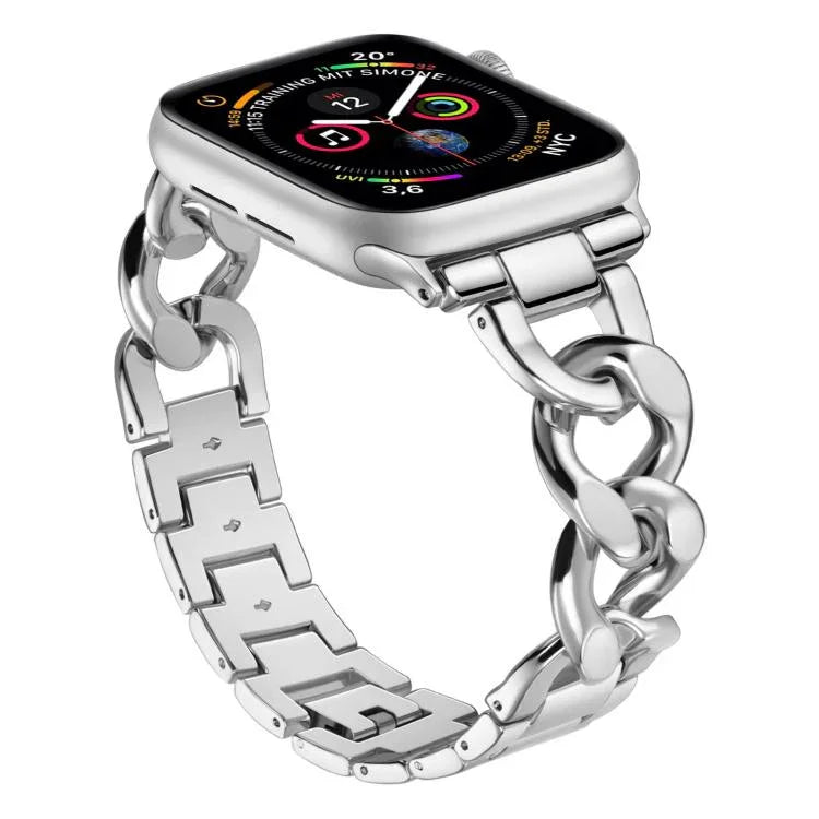 xDfind 牛仔鍊金屬錶帶，適用於 Apple Watch 42 / 44 / 45 / 46 / 49mm