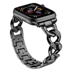 xDfind 牛仔鍊金屬錶帶，適用於 Apple Watch 42 / 44 / 45 / 46 / 49mm