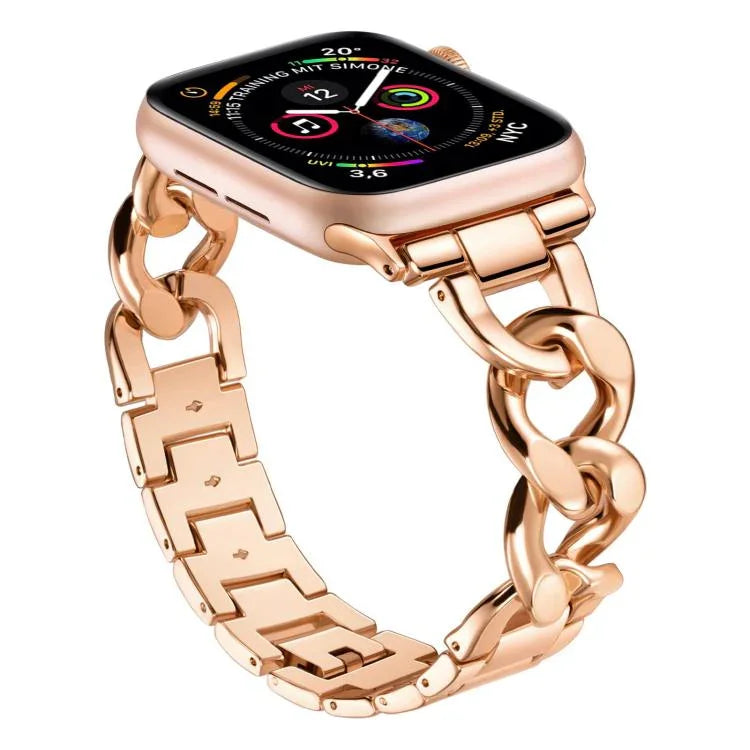 xDfind 牛仔鍊金屬錶帶，適用於 Apple Watch 42 / 44 / 45 / 46 / 49mm