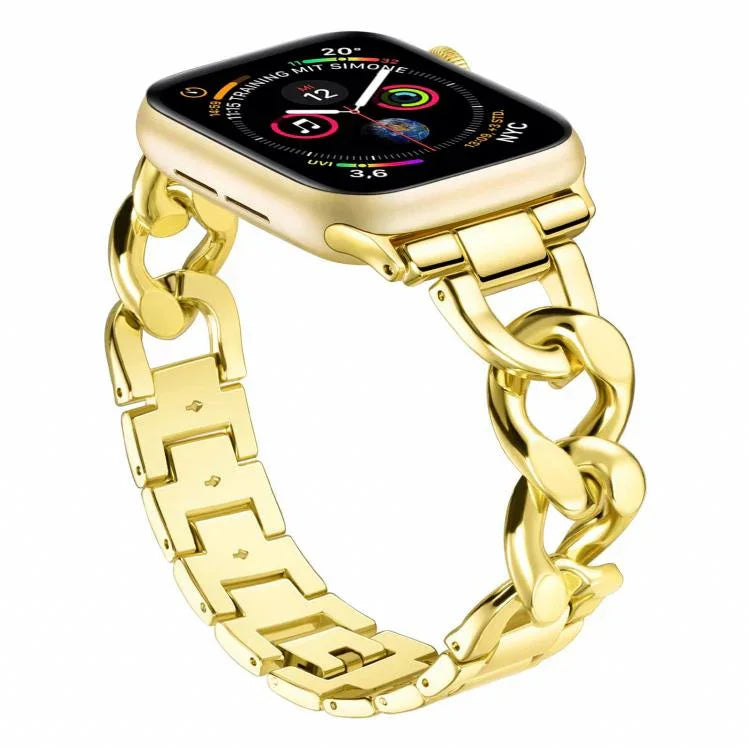xDfind 牛仔鍊金屬錶帶，適用於 Apple Watch 42 / 44 / 45 / 46 / 49mm