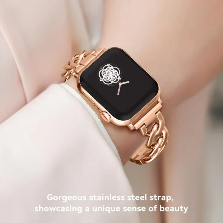 xDfind 牛仔鍊金屬錶帶，適用於 Apple Watch 42 / 44 / 45 / 46 / 49mm