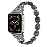 xDfind 鑽石不鏽鋼錶帶，適用於 Apple Watch 42 / 44 / 45 / 46 / 49mm，適用於 Apple Watch 38 / 40 / 41 / S10 42mm