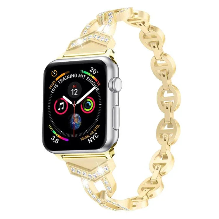 xDfind 鑽石不鏽鋼錶帶，適用於 Apple Watch 42 / 44 / 45 / 46 / 49mm，適用於 Apple Watch 38 / 40 / 41 / S10 42mm