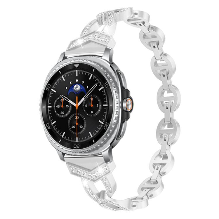 xDfind Diamond Stainless Steel Watch Band, For Samsung Galaxy Watch Ultra/Ultra 2025, For Samsung Galaxy Watch8 / 8 Classic
