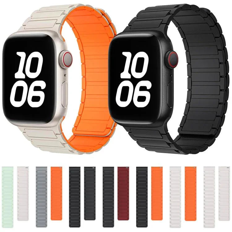 xDfind I 形磁性矽膠錶帶，適用於 Apple Watch 42 / 44 / 45 / 46 / 49mm，適用於 Apple Watch 38 / 40 / 41 / S10 42mm
