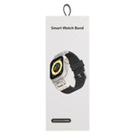 機械條紋紋理矽膠錶帶，適用 Apple Watch 46mm / 49mm / 45mm / 44mm