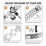 xDfind Butterfly Buckle Stainless Steel Watch Band, For Apple Watch 42 / 44 / 45 / 46 / 49mm, For Apple Watch 38 / 40 / 41 / S10 42mm