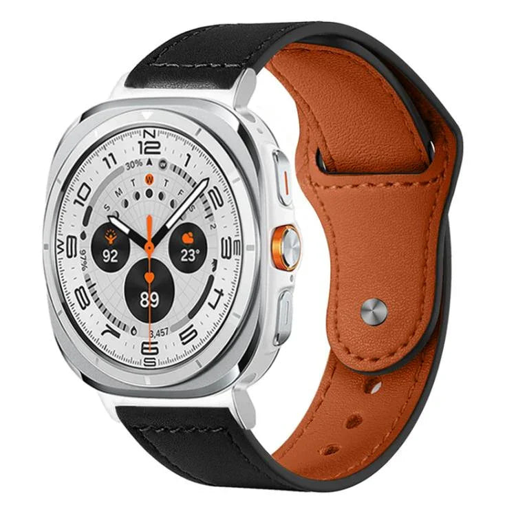 xDfind 鉚釘扣真皮錶帶，適用於 Samsung Galaxy Watch Ultra / Ultra 2025，適用於 Samsung Galaxy Watch8 / 8 Classic