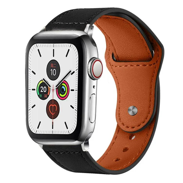 xDfind 鉚釘扣真皮錶帶，適用於 Apple Watch 42 / 44 / 45 / 46 / 49mm，適用於 Apple Watch 38 / 40 / 41 / S10 42mm