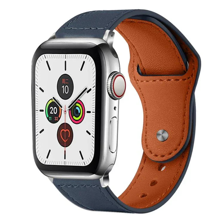 xDfind 鉚釘扣真皮錶帶，適用於 Apple Watch 42 / 44 / 45 / 46 / 49mm，適用於 Apple Watch 38 / 40 / 41 / S10 42mm