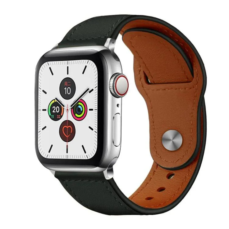 xDfind 鉚釘扣真皮錶帶，適用於 Apple Watch 42 / 44 / 45 / 46 / 49mm，適用於 Apple Watch 38 / 40 / 41 / S10 42mm
