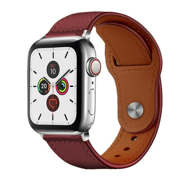 xDfind 鉚釘扣真皮錶帶，適用於 Apple Watch 42 / 44 / 45 / 46 / 49mm，適用於 Apple Watch 38 / 40 / 41 / S10 42mm