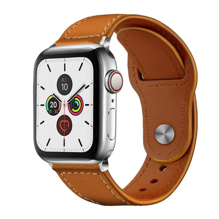 xDfind 鉚釘扣真皮錶帶，適用於 Apple Watch 42 / 44 / 45 / 46 / 49mm，適用於 Apple Watch 38 / 40 / 41 / S10 42mm