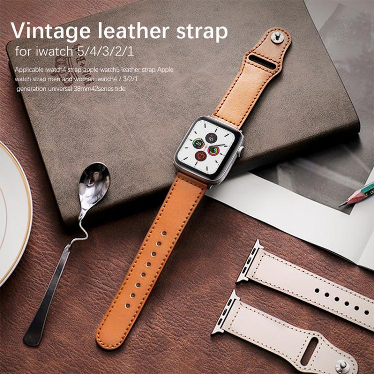 xDfind 鉚釘扣真皮錶帶，適用於 Apple Watch 42 / 44 / 45 / 46 / 49mm，適用於 Apple Watch 38 / 40 / 41 / S10 42mm
