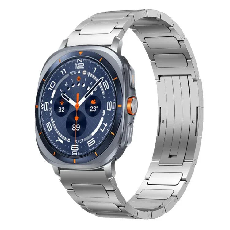 xDfind I型扣不鏽鋼錶帶，適用於 Samsung Galaxy Watch Ultra/Ultra 2025，適用於 Samsung Galaxy Watch8 / 8 Classic