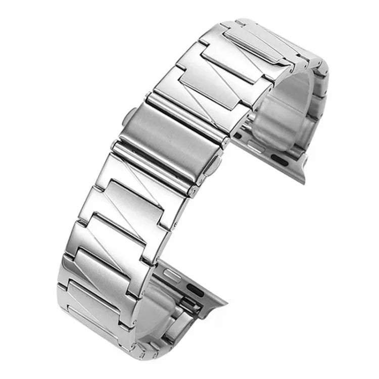 xDfind 階梯式不鏽鋼錶帶，適用於 Apple Watch 42 / 44 / 45 / 46 / 49mm，適用於 Apple Watch 38 / 40 / 41 / S10 42mm