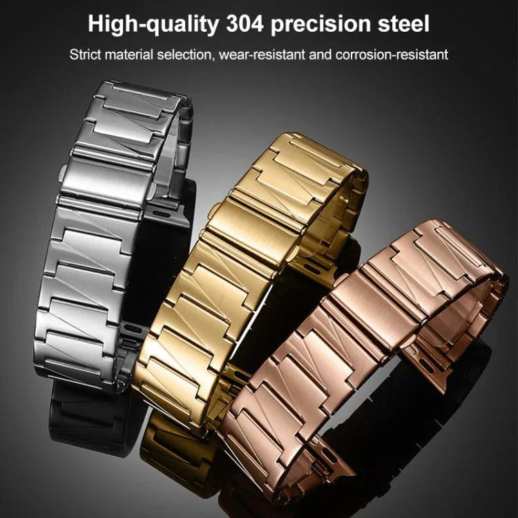 xDfind 階梯式不鏽鋼錶帶，適用於 Apple Watch 42 / 44 / 45 / 46 / 49mm，適用於 Apple Watch 38 / 40 / 41 / S10 42mm