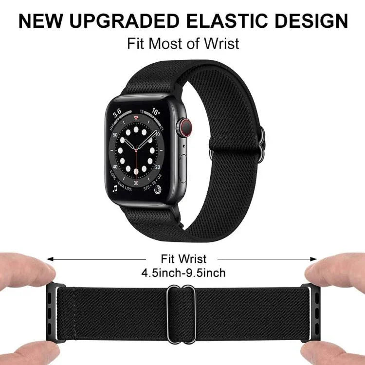 xDfind 可調滑扣彈性尼龍錶帶，適用於 Apple Watch 42 / 44 / 45 / 46 / 49mm，適用於 Apple Watch 38 / 40 / 41 / S10 42mm