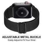 xDfind 可調滑扣彈性尼龍錶帶，適用於 Apple Watch 42 / 44 / 45 / 46 / 49mm，適用於 Apple Watch 38 / 40 / 41 / S10 42mm