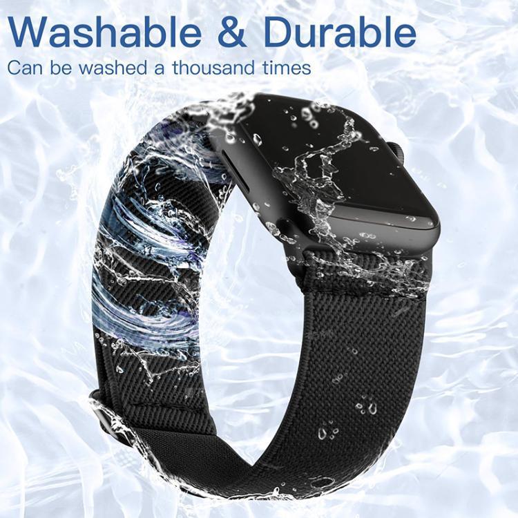 xDfind 可調滑扣彈性尼龍錶帶，適用於 Apple Watch 42 / 44 / 45 / 46 / 49mm，適用於 Apple Watch 38 / 40 / 41 / S10 42mm